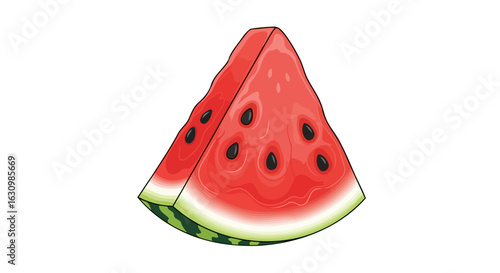 juicy watermelon slice perfect for summer designs menus