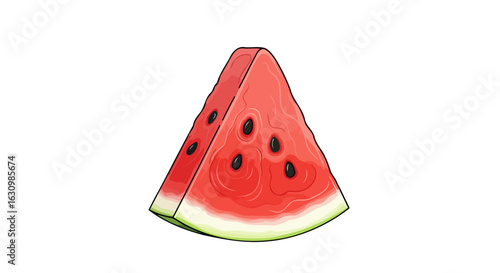 juicy watermelon slice perfect for summer refreshment designs