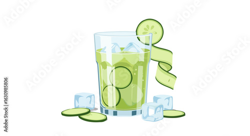 refreshing cucumber drink cool summer beverage for healthy hydration