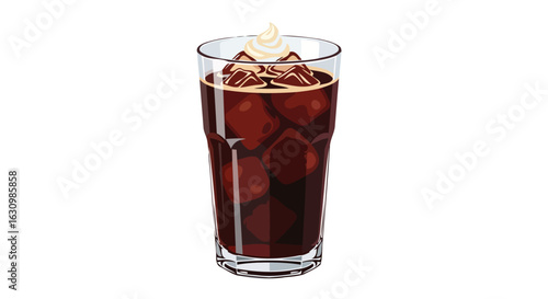 refreshing iced coffee cool down with creamy delight