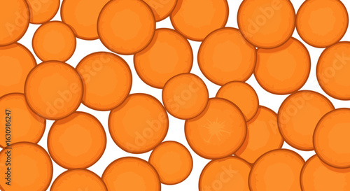 vibrant carrot slices background perfect for healthy food branding