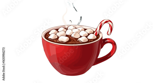 warm up with festive hot chocolate marshmallows candy cane delight