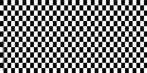 Black and white checkered pattern, Checkerboard seamless pattern