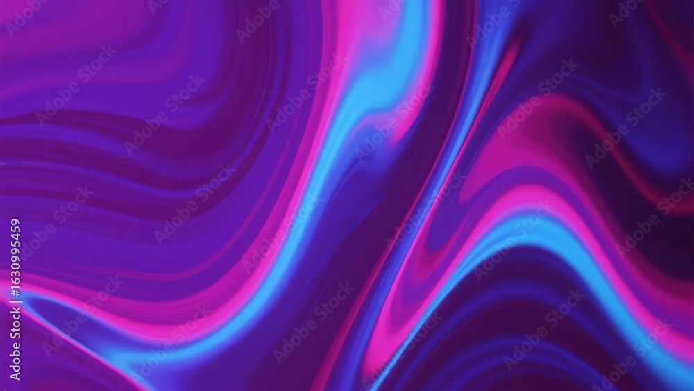 Obraz premium Vibrant Abstract Flow of Purple and Blue Hues