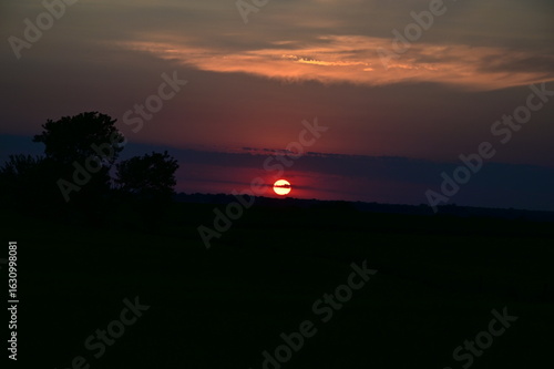 Wallpaper Mural Dark Sunset Torontodigital.ca