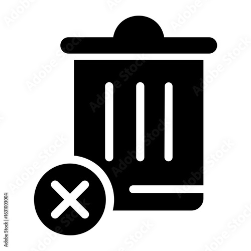 Trash with Cancel Glyph