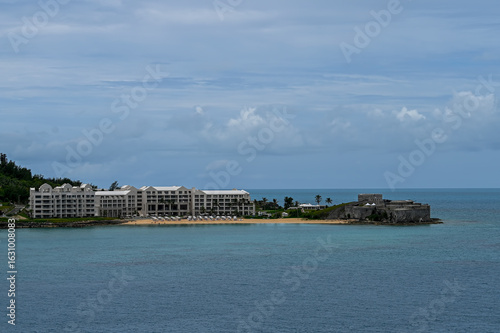 view of the city of Hamilton, Bermudas.