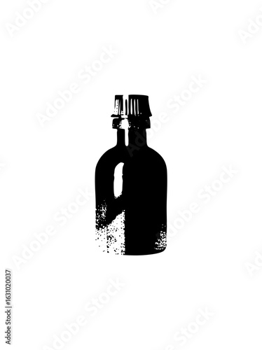 Vector Dark bottle with textured cap
