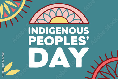 Indigenous Peoples Day Celebration with Decorative Elements holiday