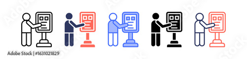 Kiosk multiple icon