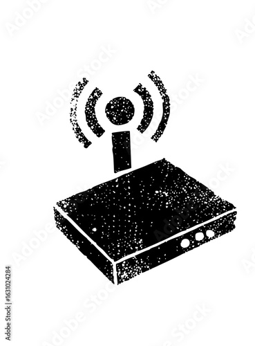 Vector Wireless router with waves .