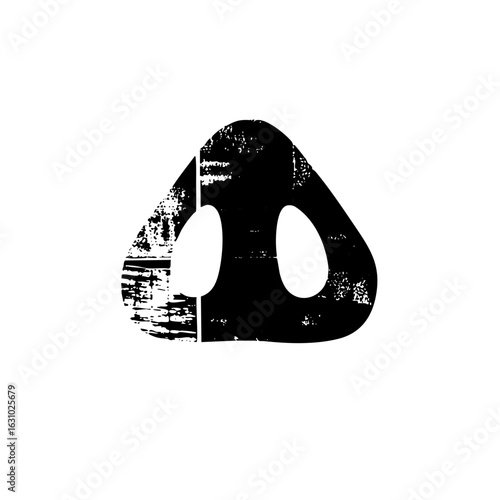 Vector Abstract black featuring a stylized number eight.