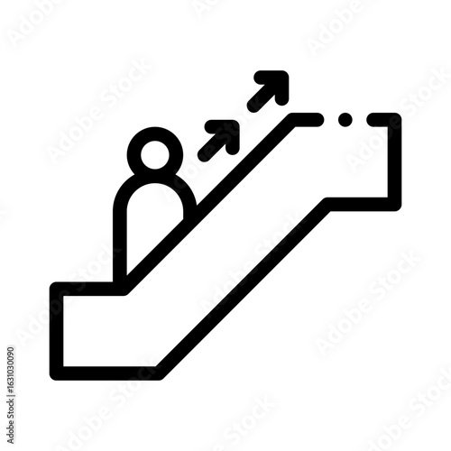 escalator line icon
