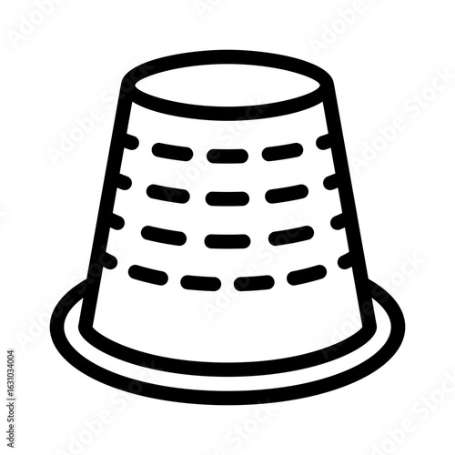 thimble line icon