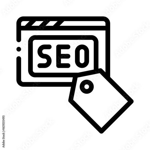 meta tags line icon