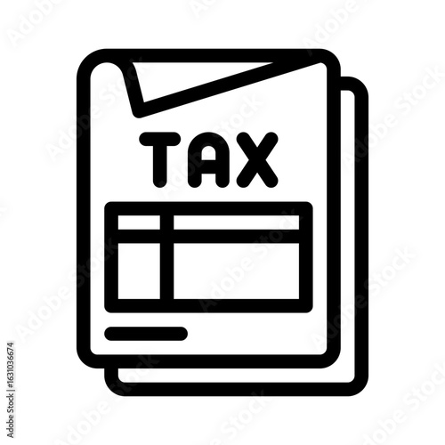 tax line icon