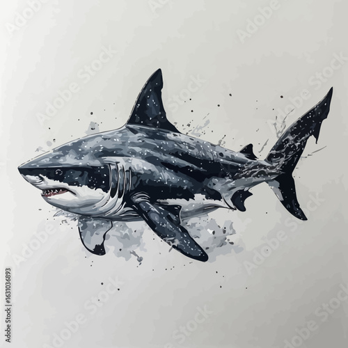 Angry Shark Logo Design Very cOOL
