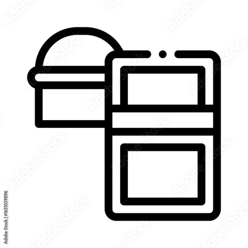 riot gear line icon