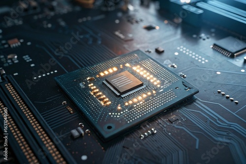 close up of a circuit board