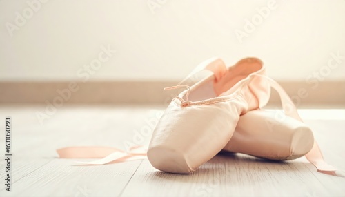 Wallpaper Mural Elegant photograph of pink ballet shoes for inspirational poster dance blog and lifestyle website Torontodigital.ca