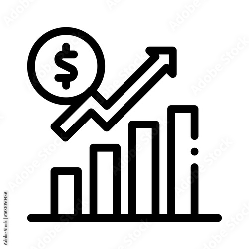 revenue line icon