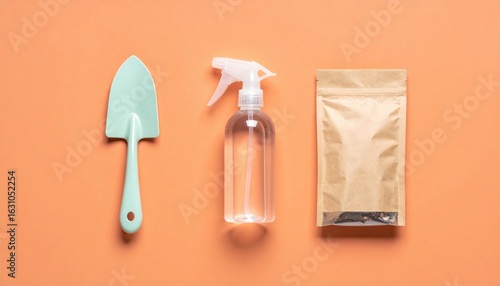 Wallpaper Mural Minimalist flat lay of gardening tools photograph for blog header minimalist hobbyist lifestyle Torontodigital.ca