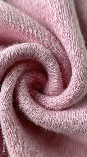 Close-up of soft, pink, textured fabric