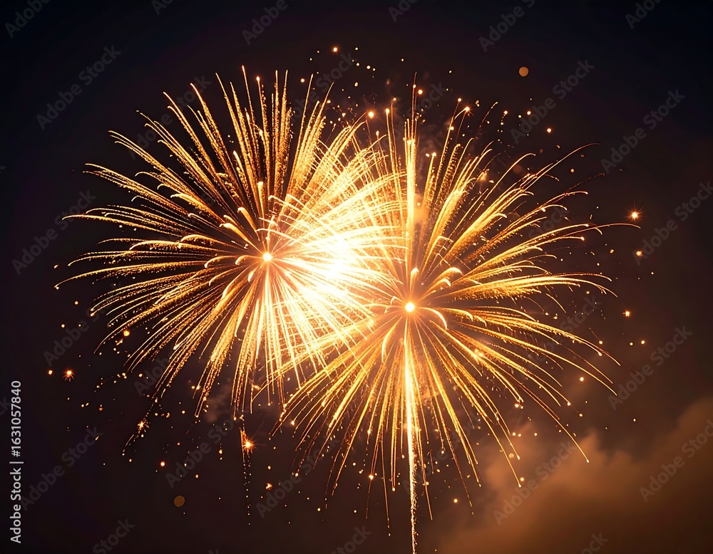Obraz premium Fireworks display in the night sky