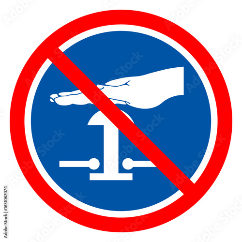 Emergency Stop Symbol Sign,Vector Illustration, Isolated On White Background Label. EPS10