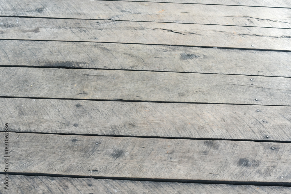 Naklejka premium Old wood plank texture background. 