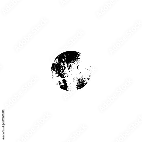 Vector Abstract globe with distressed texture