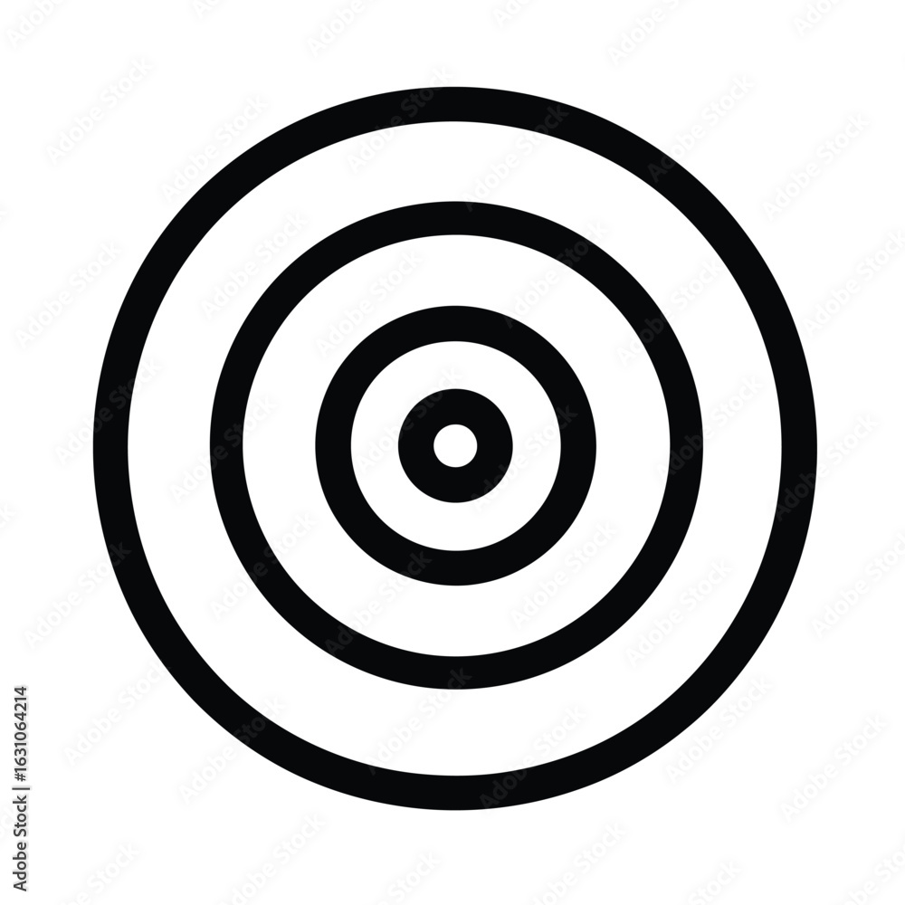 Concentric Circles, Target Pattern with Transparent Background, Bullseye, Abstract Design Concentric Circles, Target Pattern with Transparent Background, Bullseye, Abstract Design