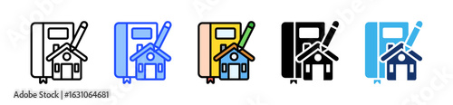 Property Document Icon Collection With Multiple Styles