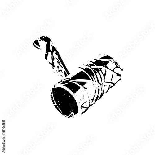Vector Abstract vector of a stylized grenade.