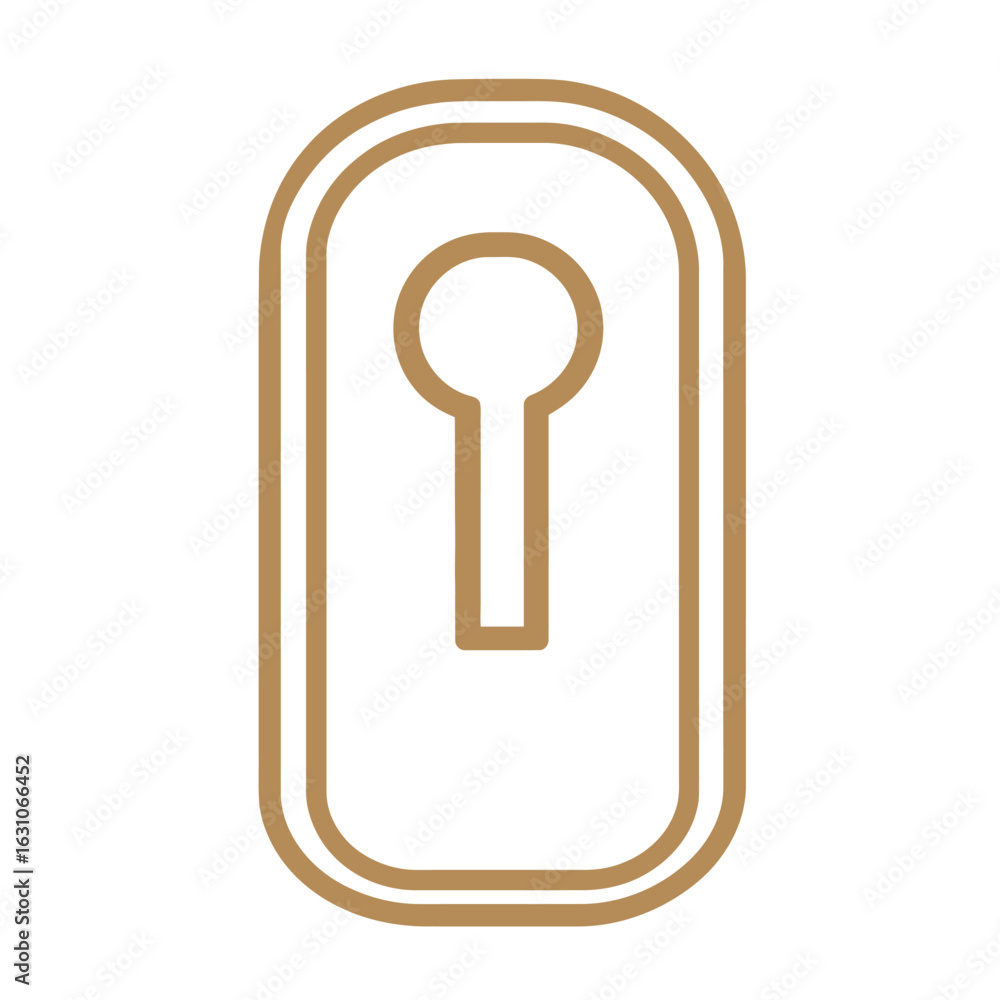 Egyptian Cartouche Shape With Golden Outline On Transparent Background Egyptian Cartouche Shape With Golden Outline On Transparent Background