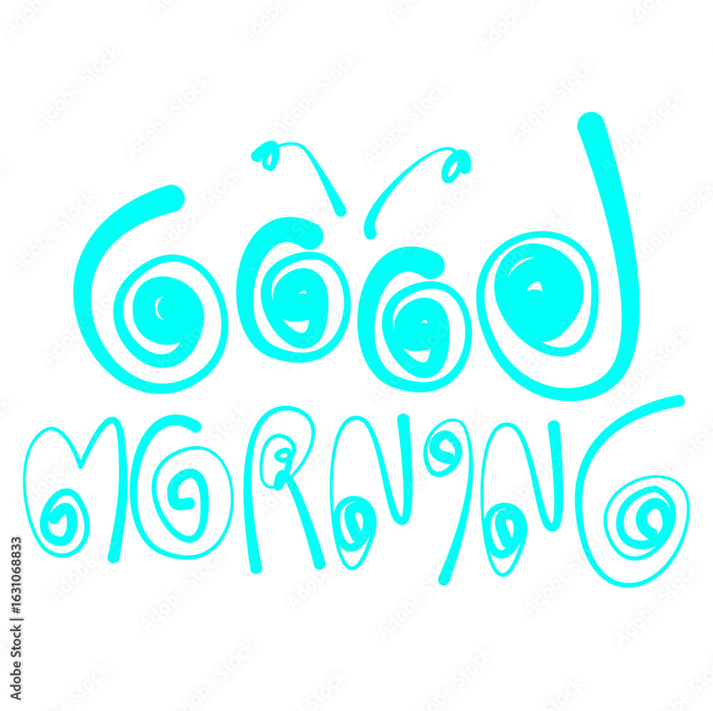 Obraz premium Expression Good morning