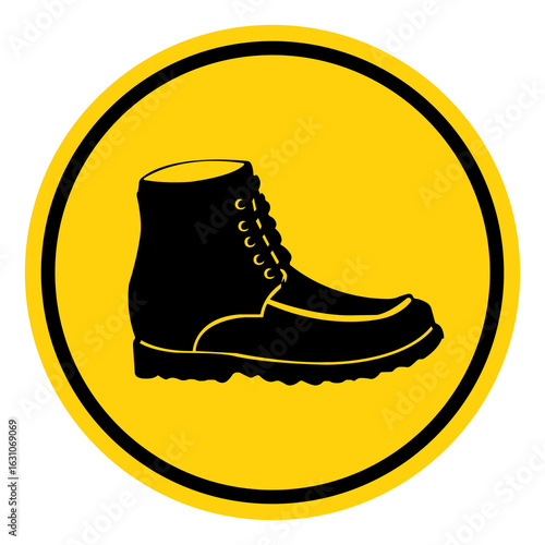 Closed Toe Shoes Required Symbol Sign, Vector Illustration, Isolate On White Background Label. EPS10