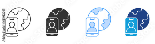 Access Icon Set Multiple Style Collection