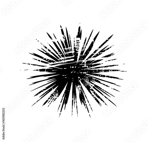 Vector Dynamic burst of jagged lines creates an explosion .