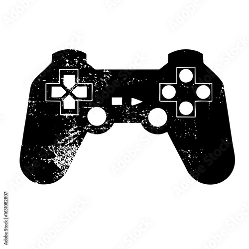 Vector Black gamepad with directional pad and buttons.