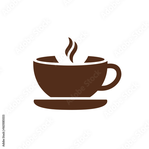 Warm Cup of Coffee A Simple Icon Illustration