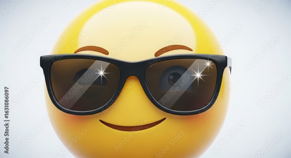 A cheerful yellow egg character wearing stylish sunglasses conveying a cool and happy vibe A cheerful yellow egg character wearing stylish sunglasses conveying a cool and happy vibe
