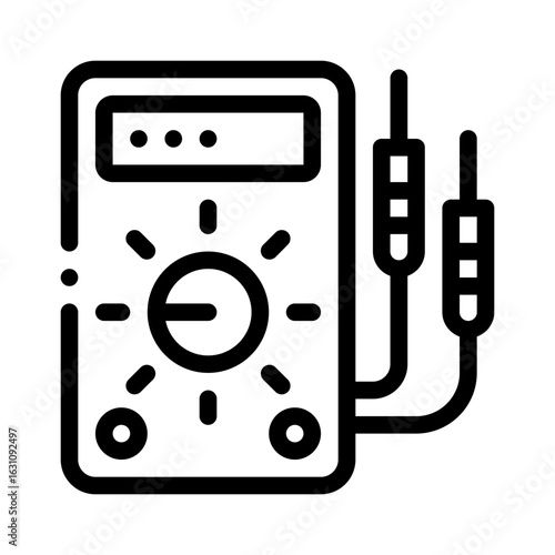 multimeter line icon