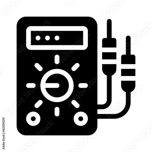 multimeter glyph icon