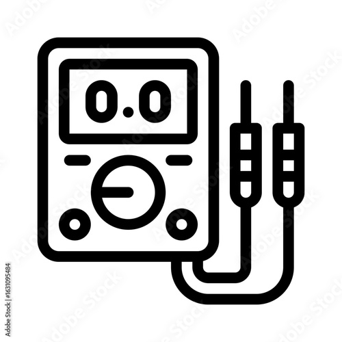 multimeter line icon