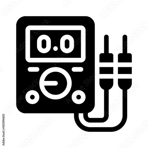 multimeter glyph icon
