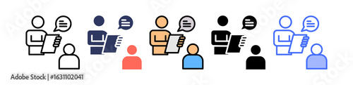Interview multiple icon