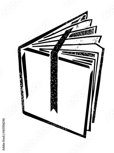 Vector Open book with layered pages