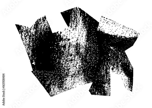 Vector Abstract fragmented shapes create a dynamic textured composition.