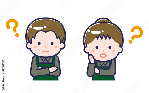 飲食店の店員／2人組／男女 04